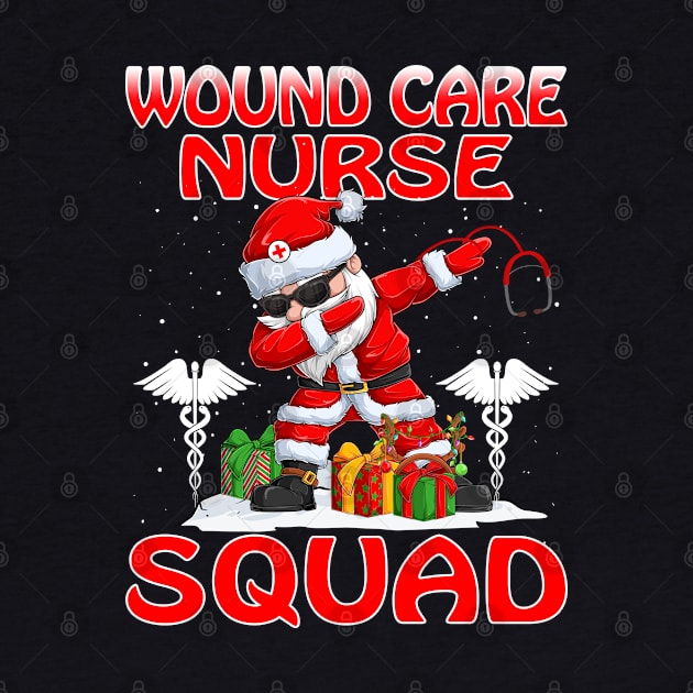 Christmas Wound Care Nurse Squad Reindeer Pajama Dabing Santa by intelus